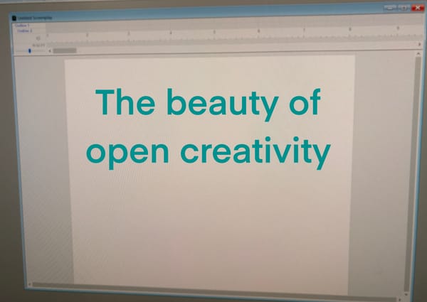 Embracing that blank page